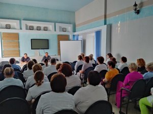 Встреча полицейских с трудовым коллективом ЦРБ состоялась в Починковском районе